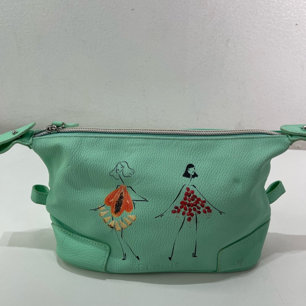ELEMIS Makeup Pouch Cosmetics Travel Bag Fruits Print